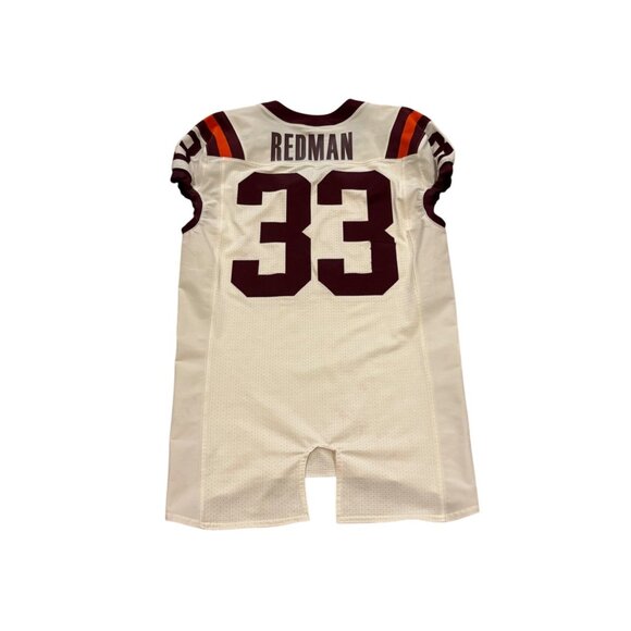 Rare Nike Virginia Tech Darius Redman #33 Game Worn Football Jersey Men's 44 - Picture 2 of 9
